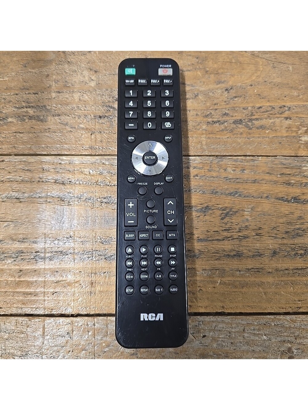 Original RCA WD12241 Remote Control Black TV/DVD Remote